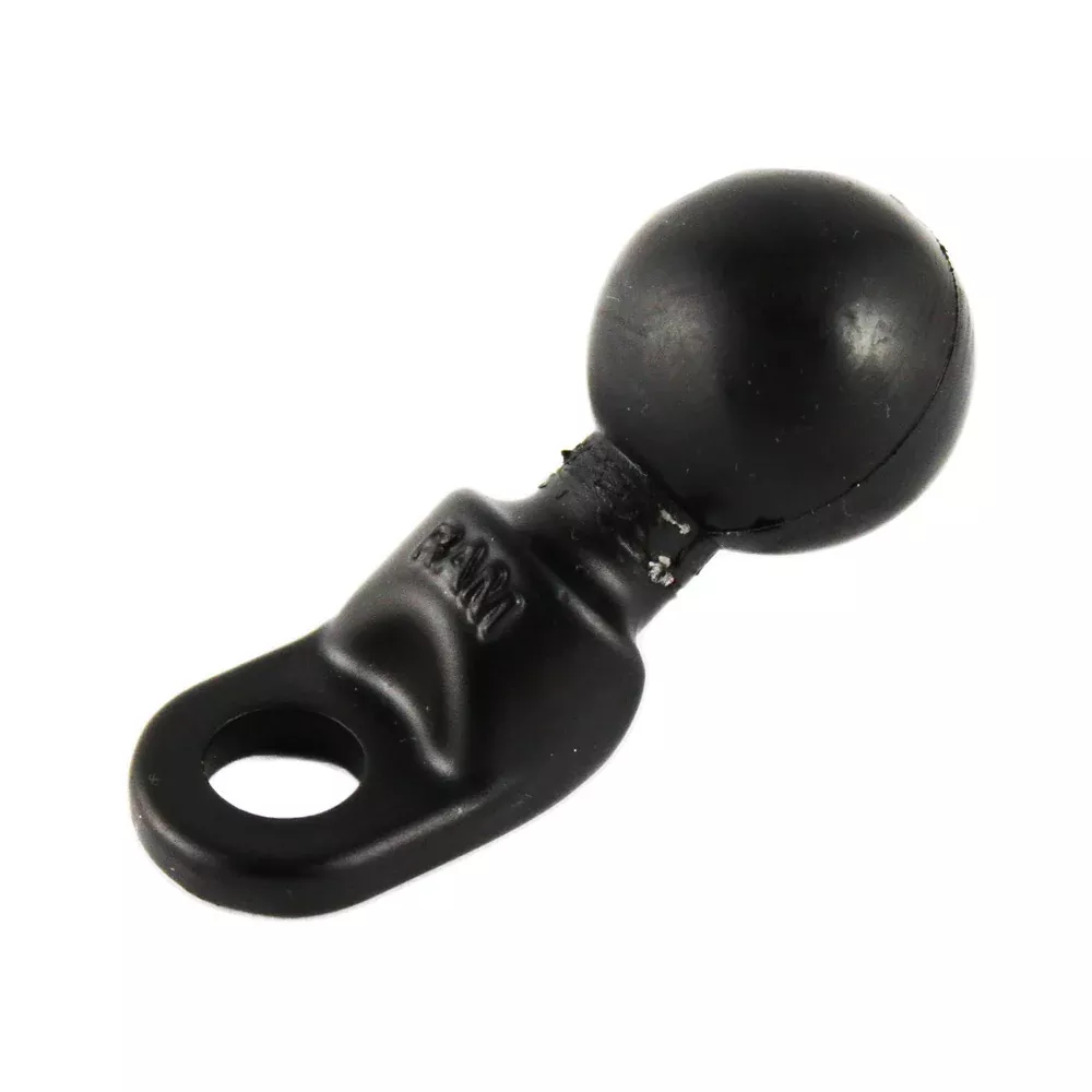 RAM Mount Motorcycle Base w/9mm Hole & 1″ Ball [RAM-B-272U]