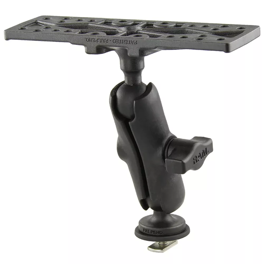 Ram Mount RAM Composite 1″ Ball Mount with 6.25″ X 2″ Rectangular PlateTrack Ball Base [RAP-B-111B-354-TRA1U]
