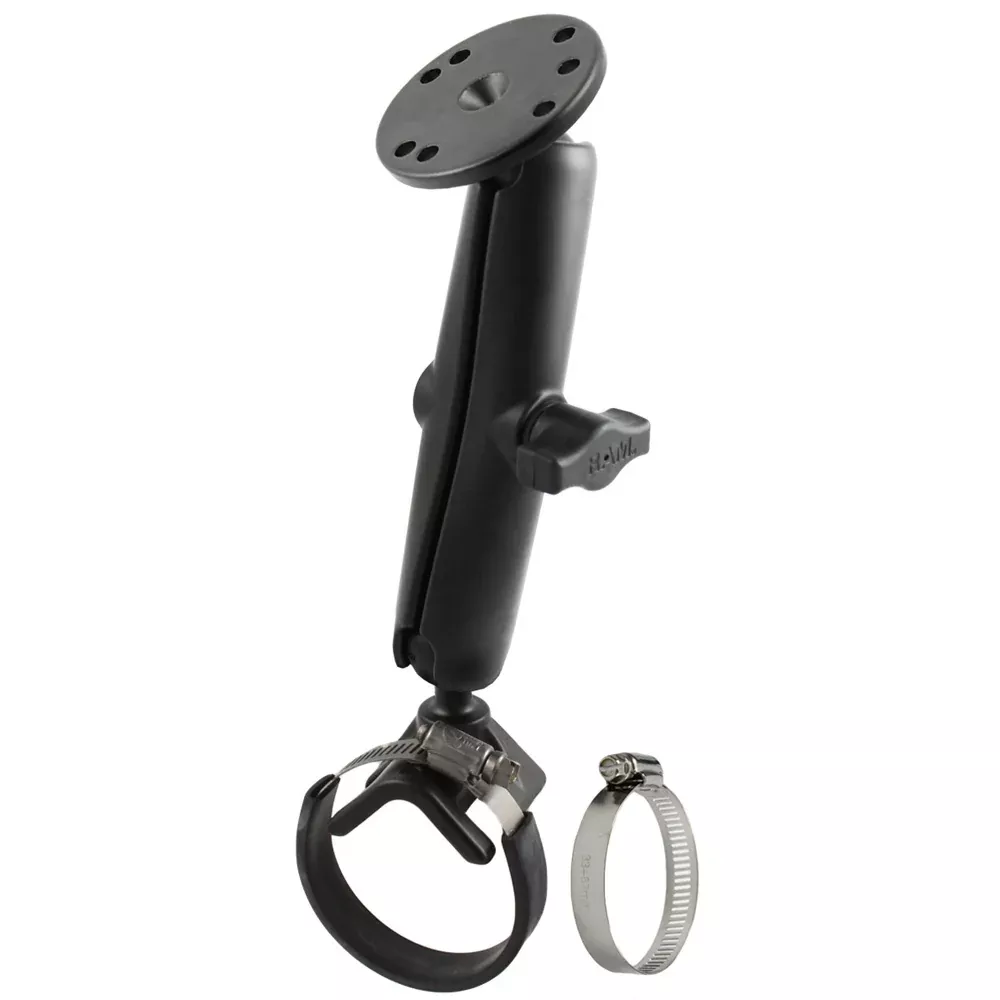 RAM Mount Strap Mount w/Long Arm & Round Base [RAM-B-108-C]