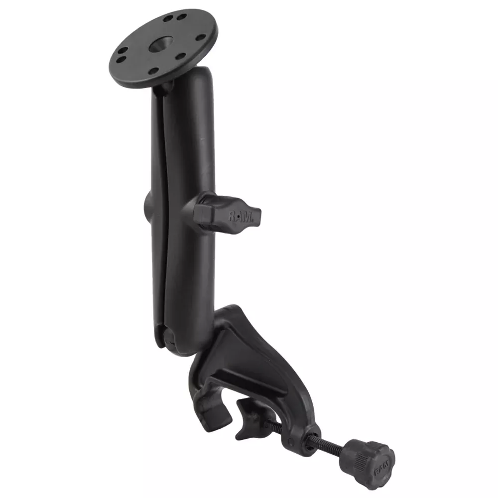 RAM Mount Yoke Mount Long Arm w/2.5″ Round Base [RAM-B-121U-C]