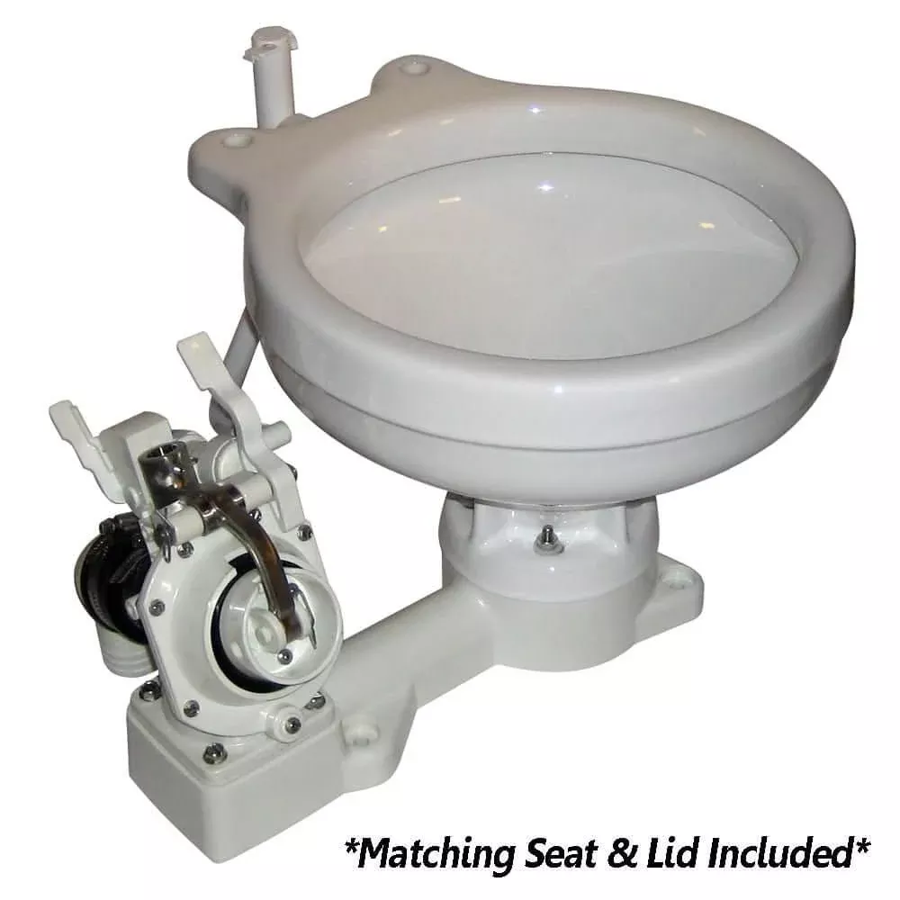 Raritan Fresh Head – Fresh Water Flush – Manual – Household Style – Left Hand Operation [25H00L]