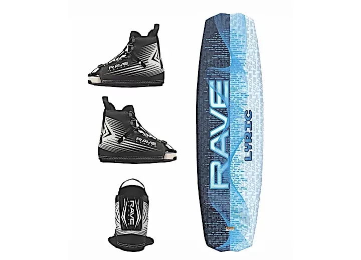 RAVE Sports Lyric Wakeboard with Bindings Package - Blue• 02977