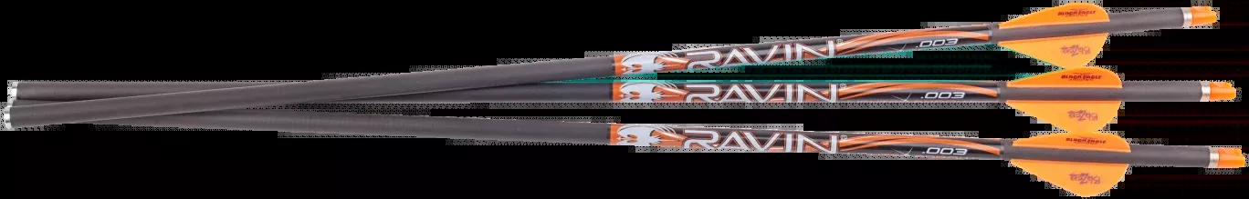 Ravin Crossbows Match-Grade Lighted Arrows, 400 Grain, .003 Straightness, 3-Pack R133