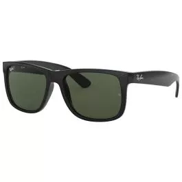 Ray-Ban Men's Justin - Black - Dark Green - Non-Polarized