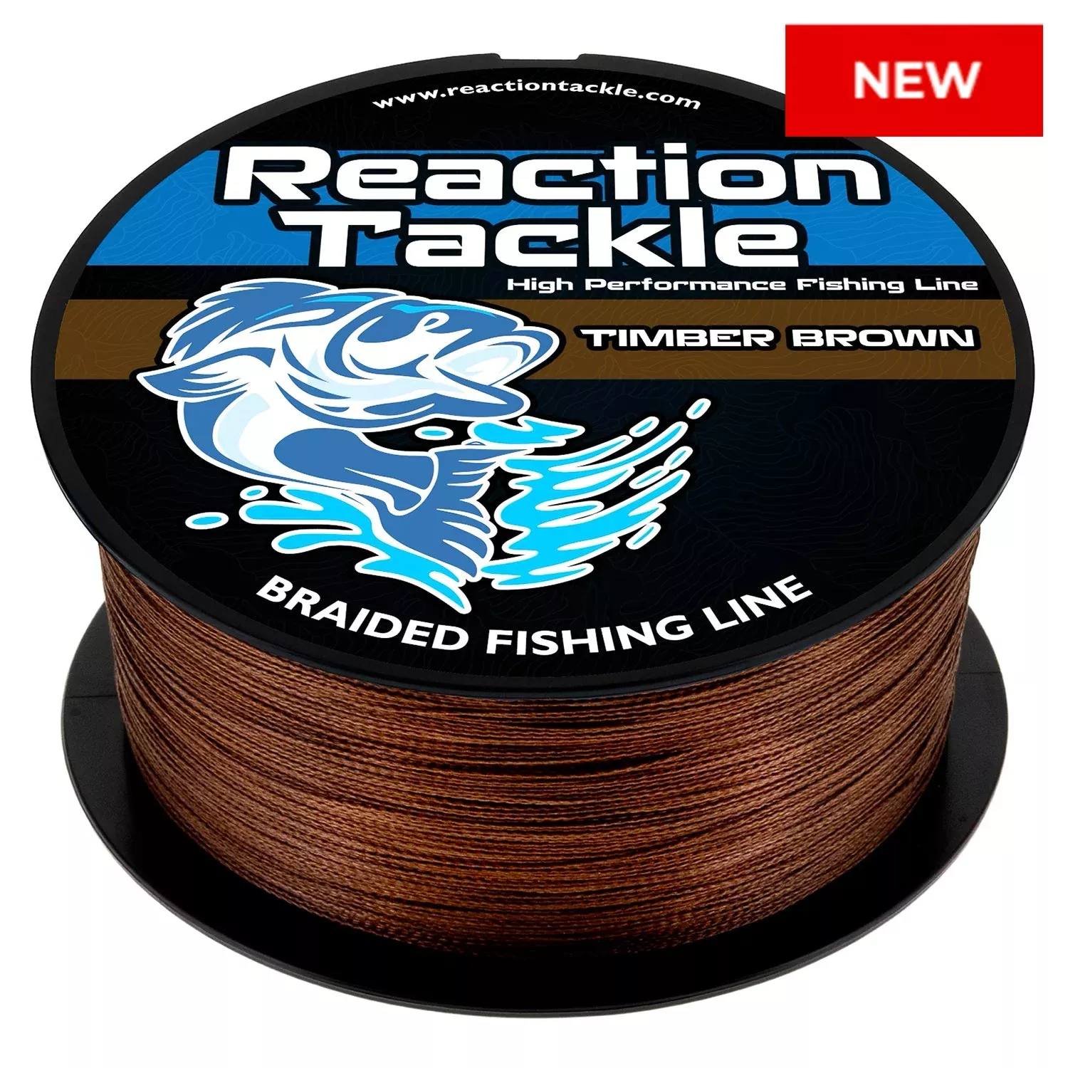 Reaction Tackle Braided Fishing Line – Timber Brown – NEW