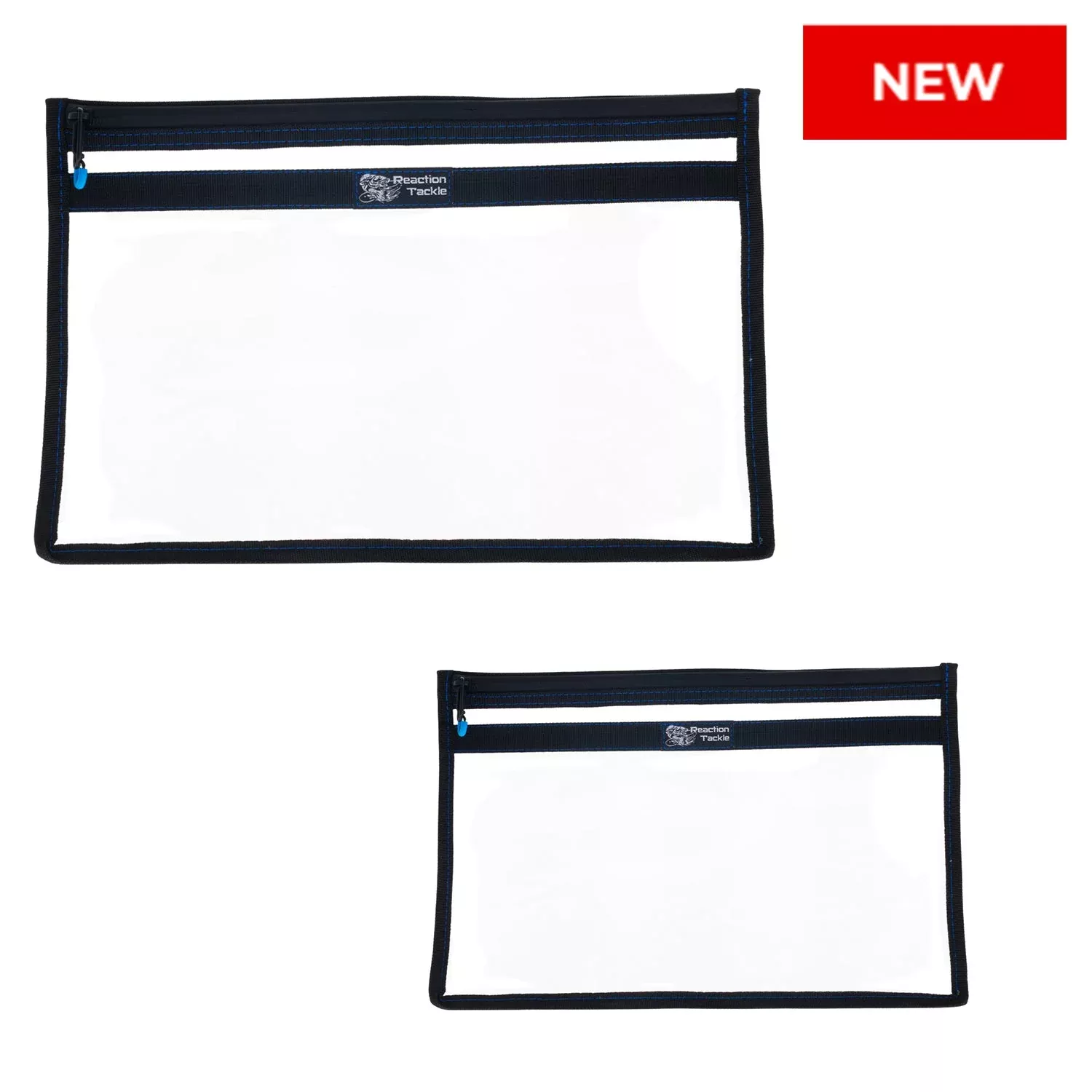 Reaction Tackle Clear Storage Bag Tackle Pak – Water-Resistant Plastic Storage – New
