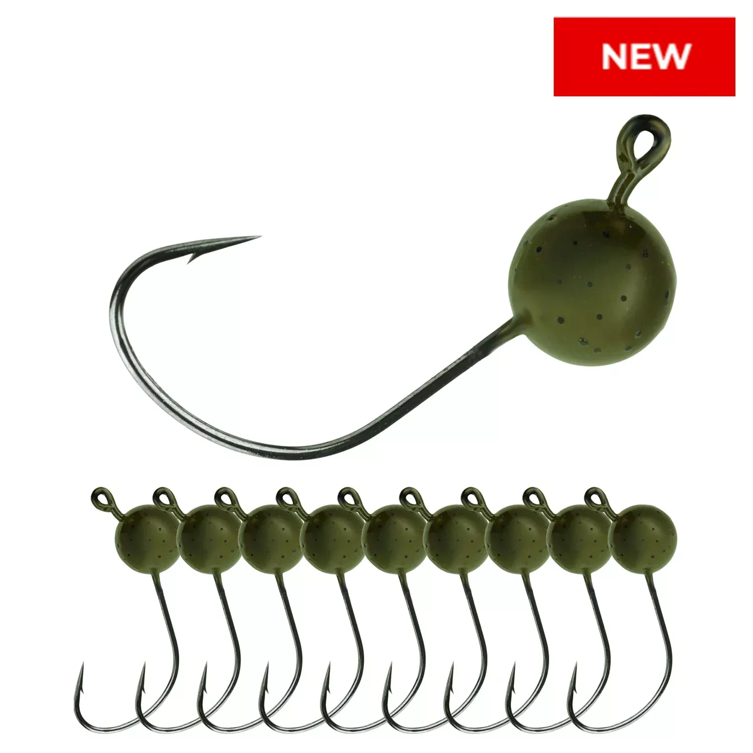 Reaction Tackle Lead Wacky Jigs- 10-PACK- Ultra Sharp – New