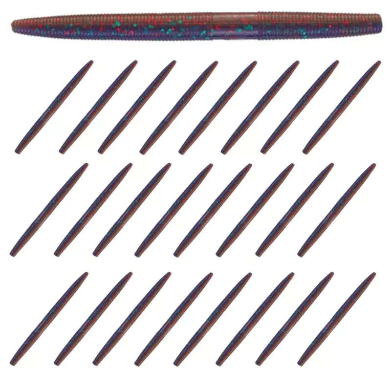 Reaction Tackle Soft Plastic Wacky Worms 5.5in – 24 Pack