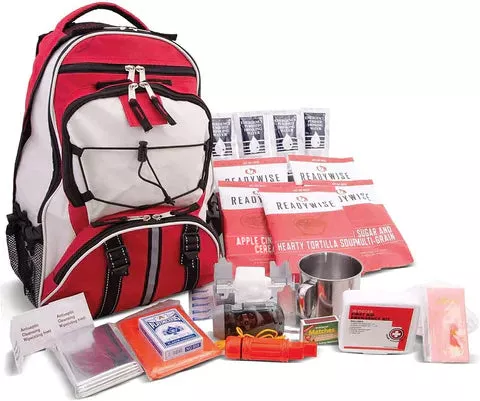 ReadyWise – 64 Piece Survival Back Pack (Red)
