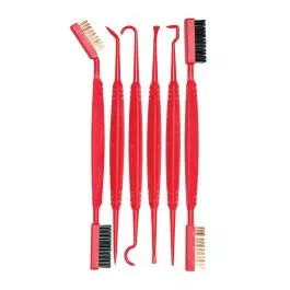 Real Avid Gun Detailing Brush Set & Pick Set: 12 Gun Cleaning Tools with Soft Bristle and Stiff Bristle Scrub Brushes, Hook Tools & Gun Cleaning Picks