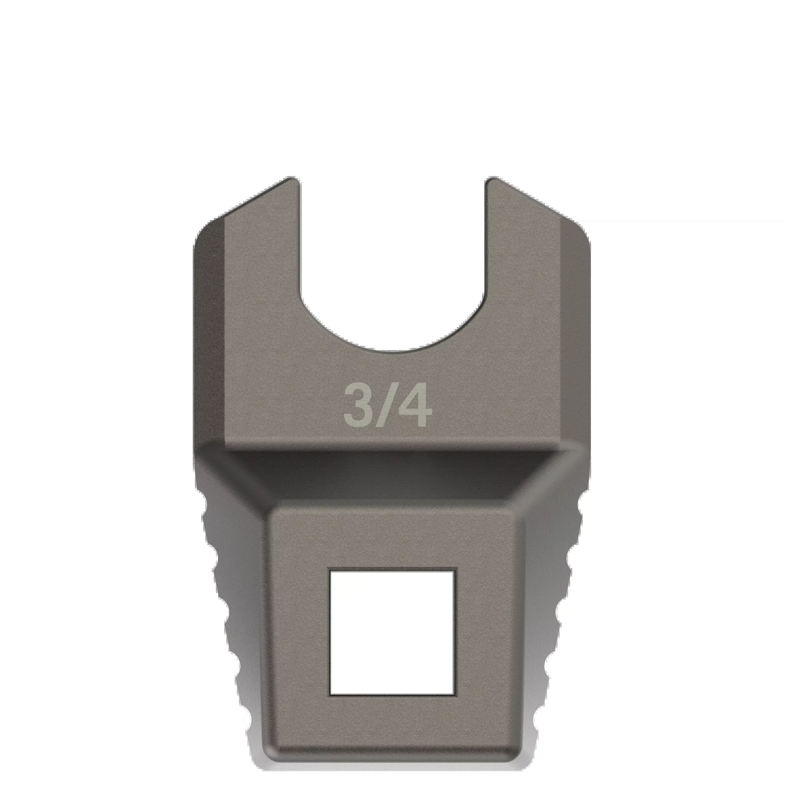 Real Avid Master-Fit 3/4 in Muzzle Device Crowfoot Wrench, Titanium-Coated Stainless Steel, AVMF34MDW