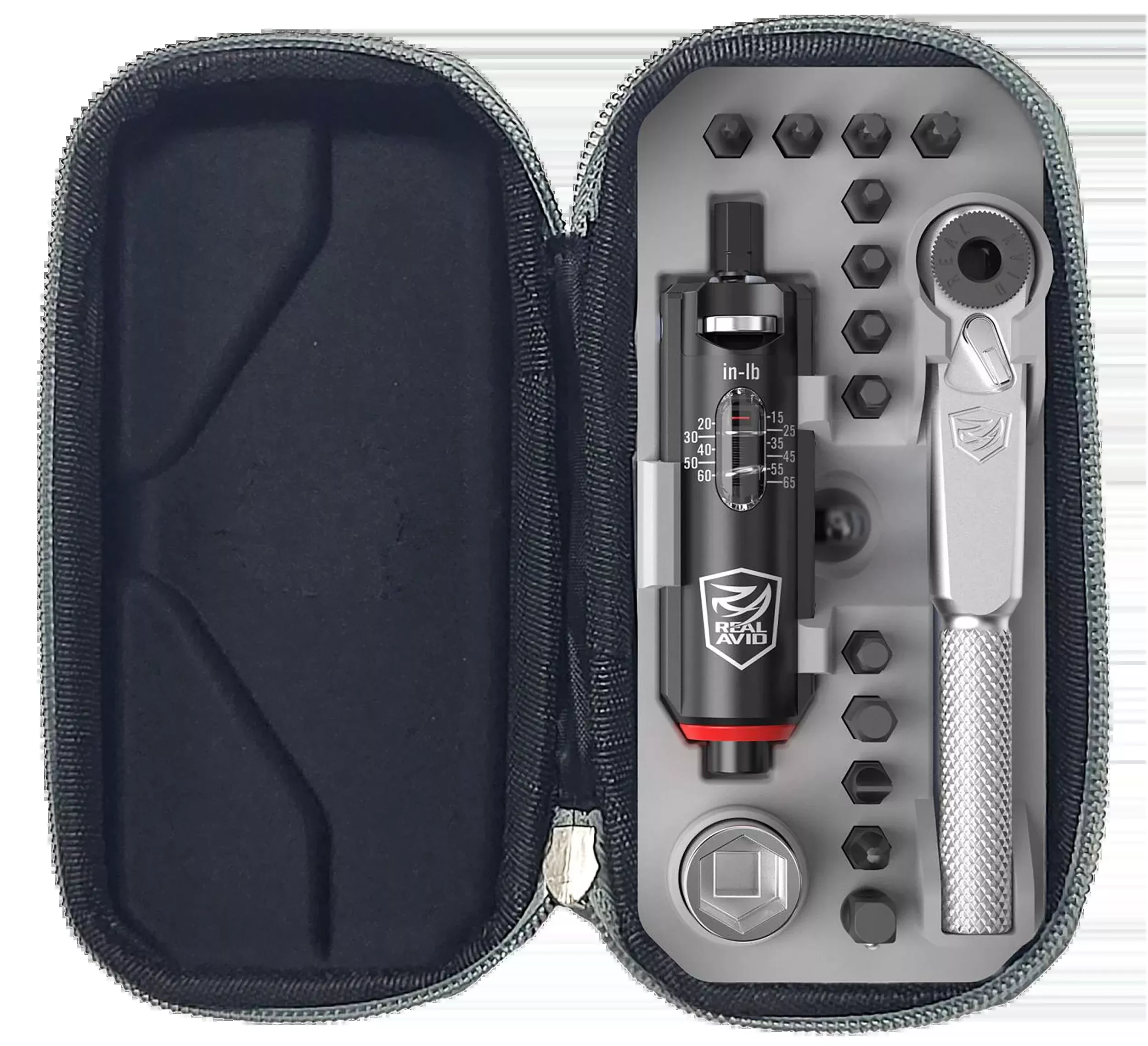Real Avid Smart-Torq Adjustable Torque Limiter & X3 Driver Kit, 15–65 in-lb, AVSTALX3KIT