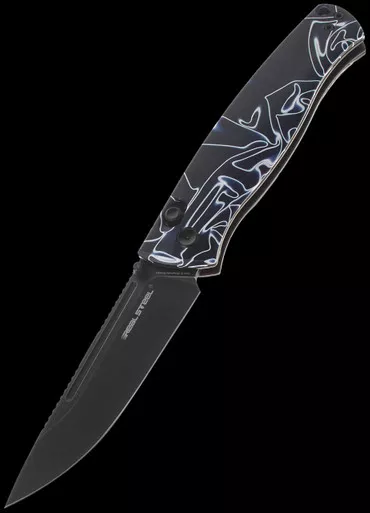 Real Steel Pathfinder FFG Blackwashed Acrylic Folding Knife