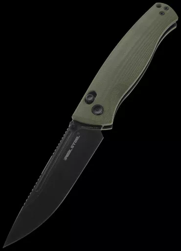 Real Steel Pathfinder G10 Blackwash Folding Knife