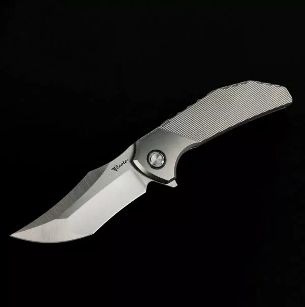 Reate Tiger Titanium Stripe Pattern M390 Folding Knife