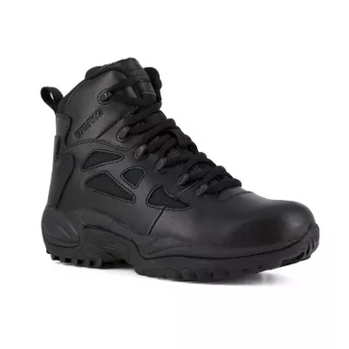 Reebok RB8688 Men's Rapid Response RB 6" Stealth Waterproof Boots with Side Zipper, Black