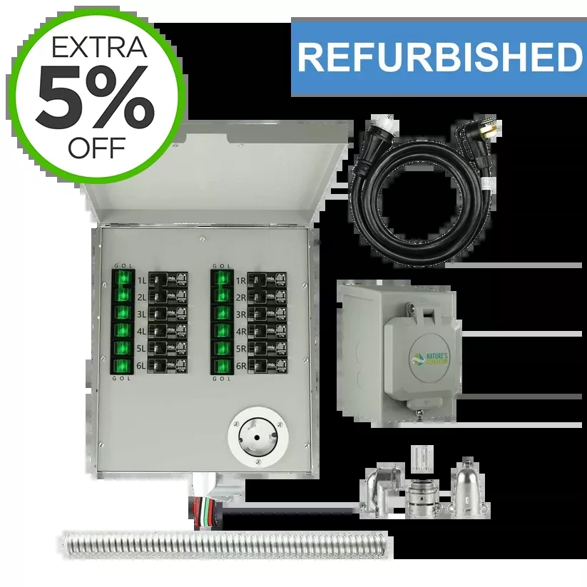 Refurbished - Nature's Generator 120/240V 50A 12-Circuit Non-Automatic Transfer Switch