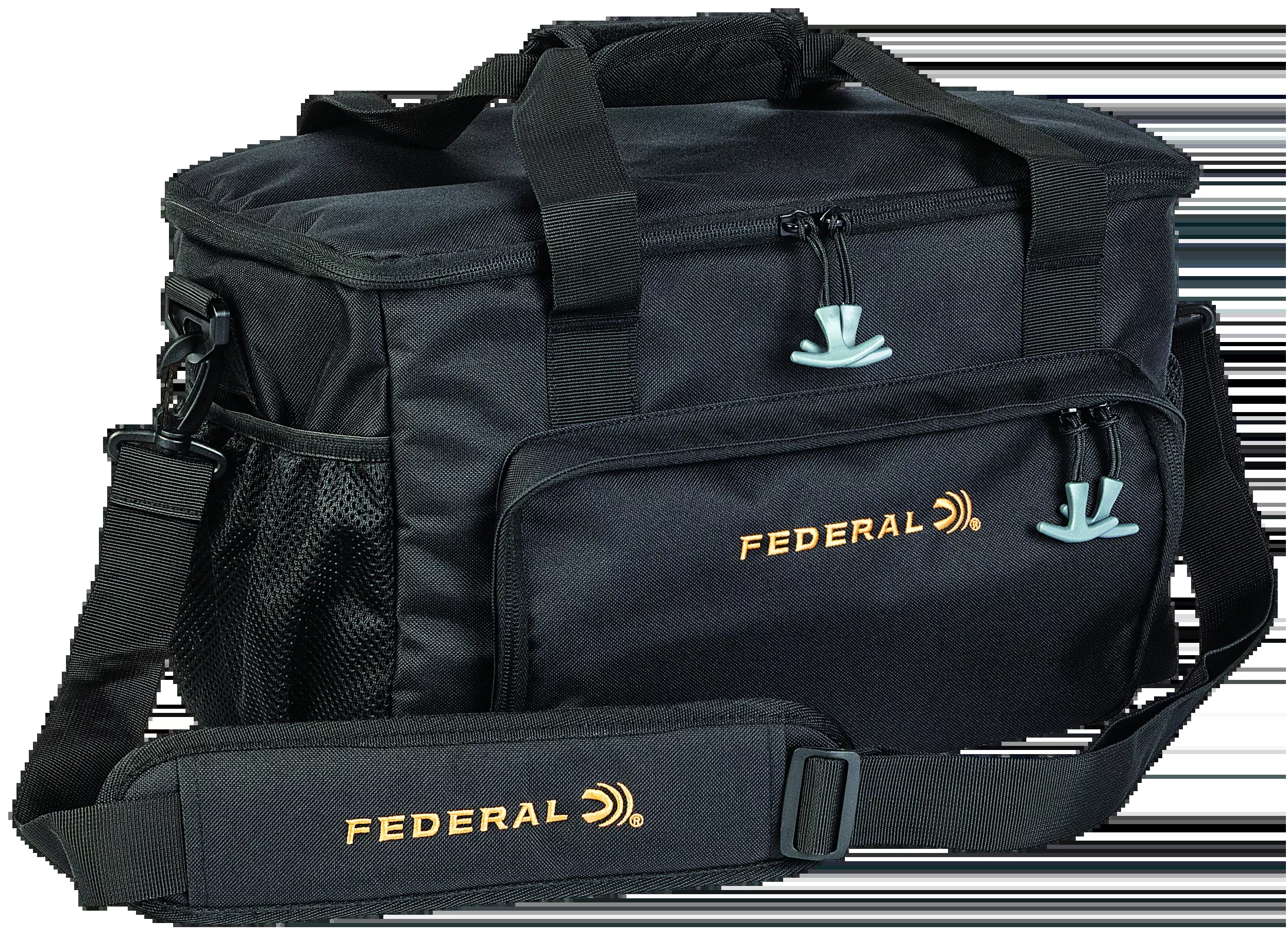 Remington Accessories Top Gun Range Bag, Black Polyester, Divider, Mesh Pockets, Padded Handle, FTGRB