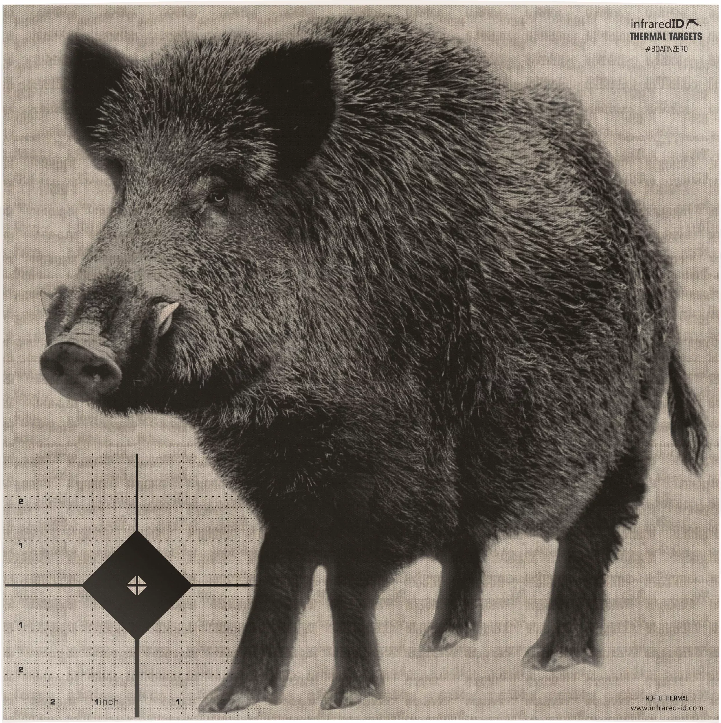 Reshet Graf Ltd Infrared-ID Boar Zero Thermal Target Board and 50 Targets BOARNZERO