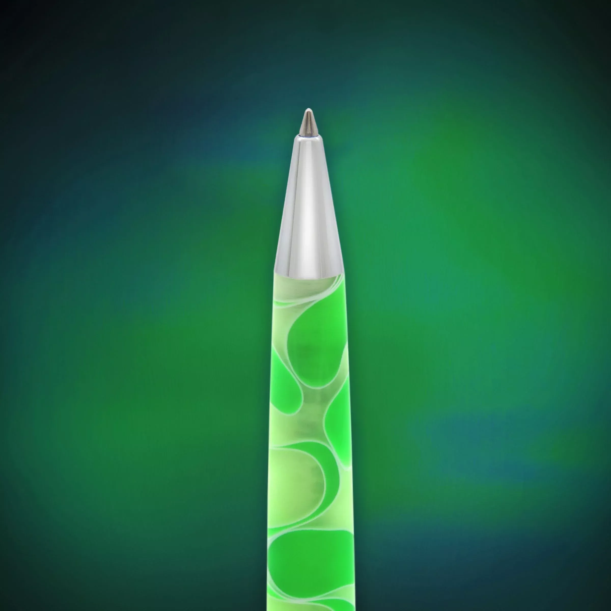 Retro 51 Tornado Acrylic Cosmic Swirl Green and White