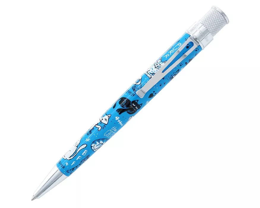 Retro 51 Tornado Cat Rescue Series IV Ballpoint Pen Free Refill