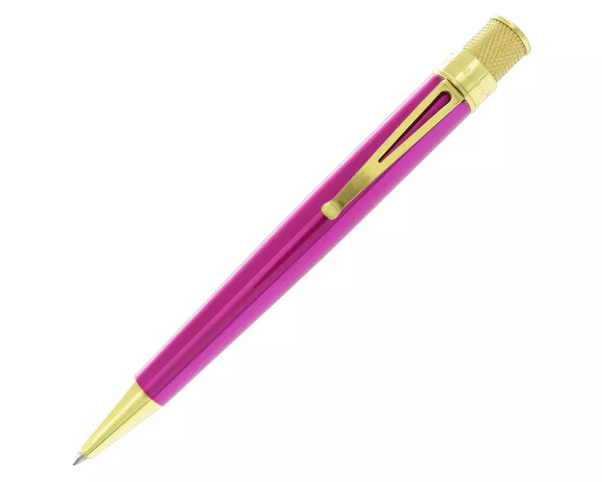 Retro 51 Tornado Classic Lacquer Pink / Brass Rollerball Pen