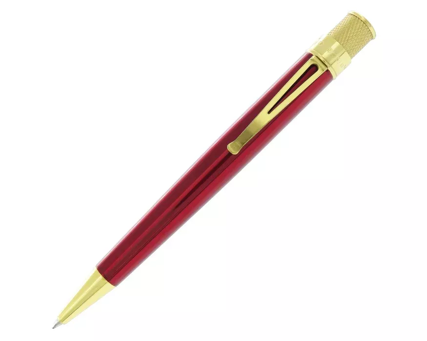 Retro 51 Tornado Classic Lacquer Red / Brass Rollerball Pen