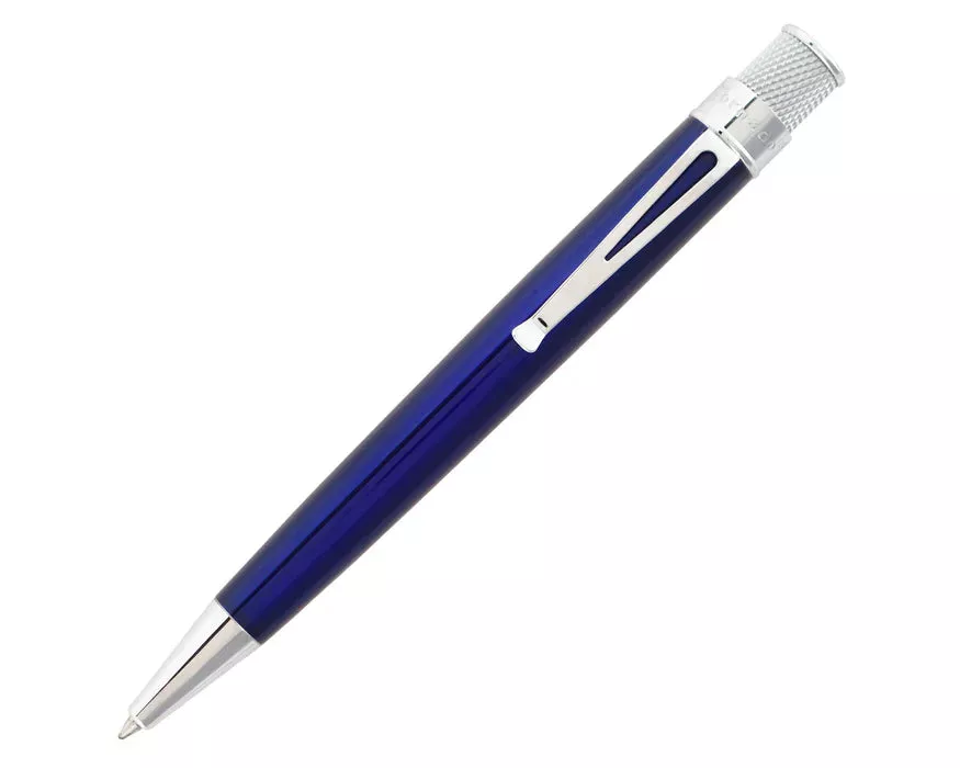 Retro 51 Tornado Classic Lacquer True Blue Rollerball Pen