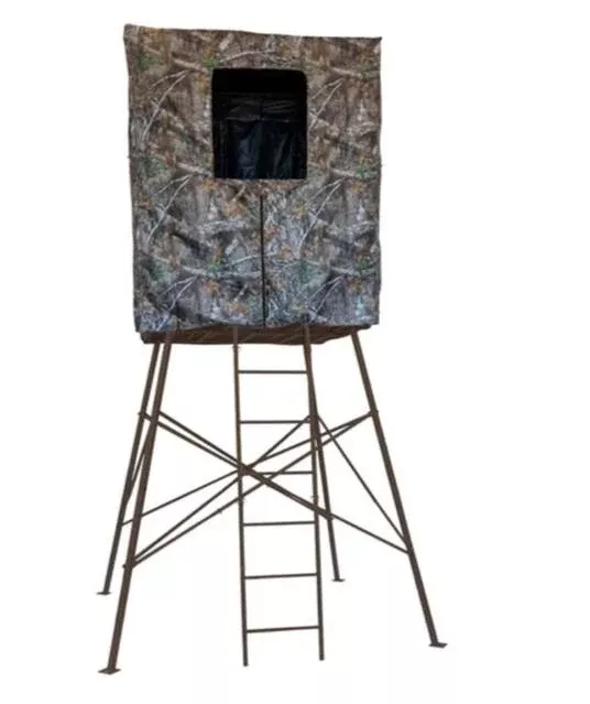 Rhino Tree Stands 10' Two-Man Quad Pod Tower with Enclosure• RTT-510