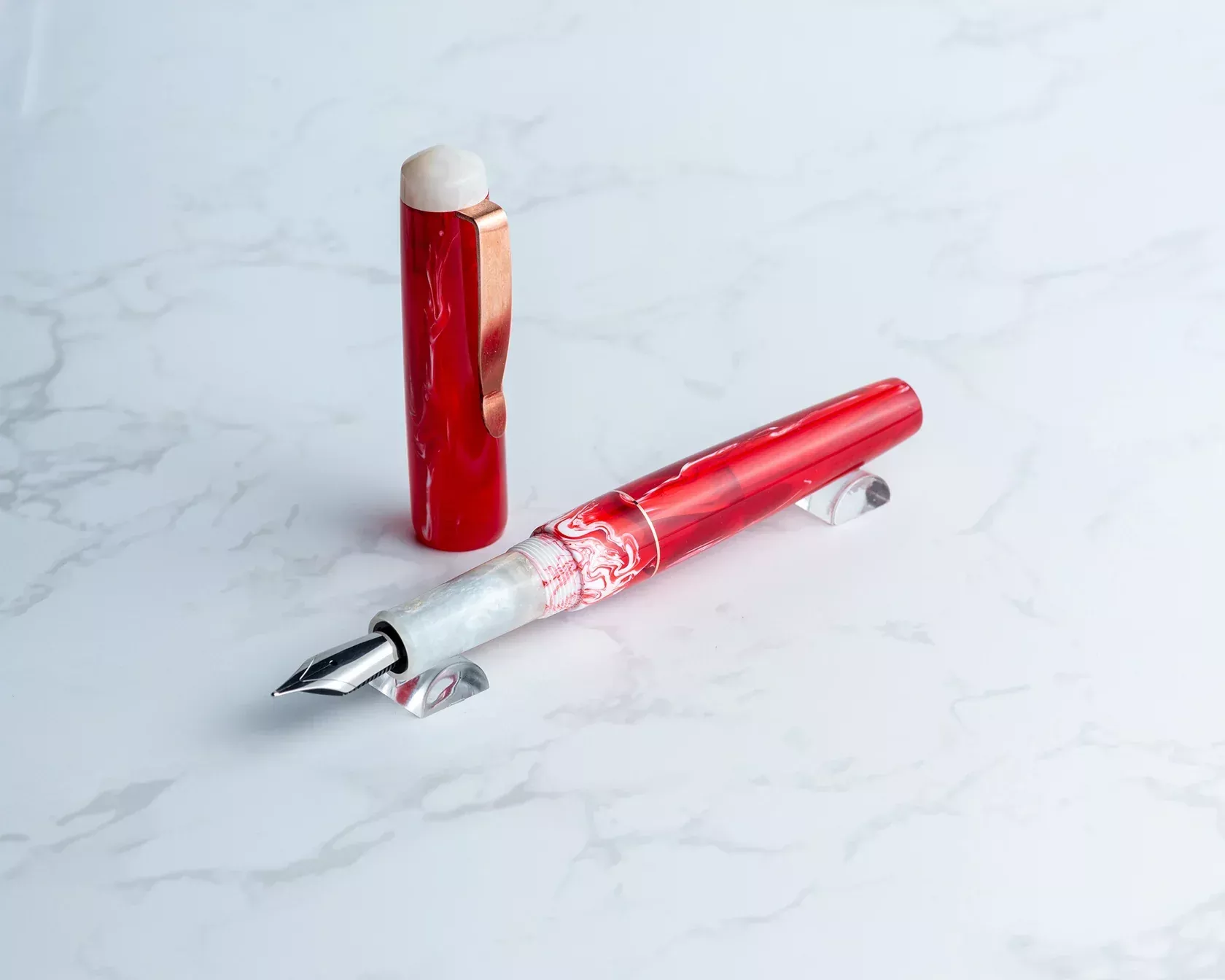 Rhys’ Pieces Custom Fountain Pen – “Roses”