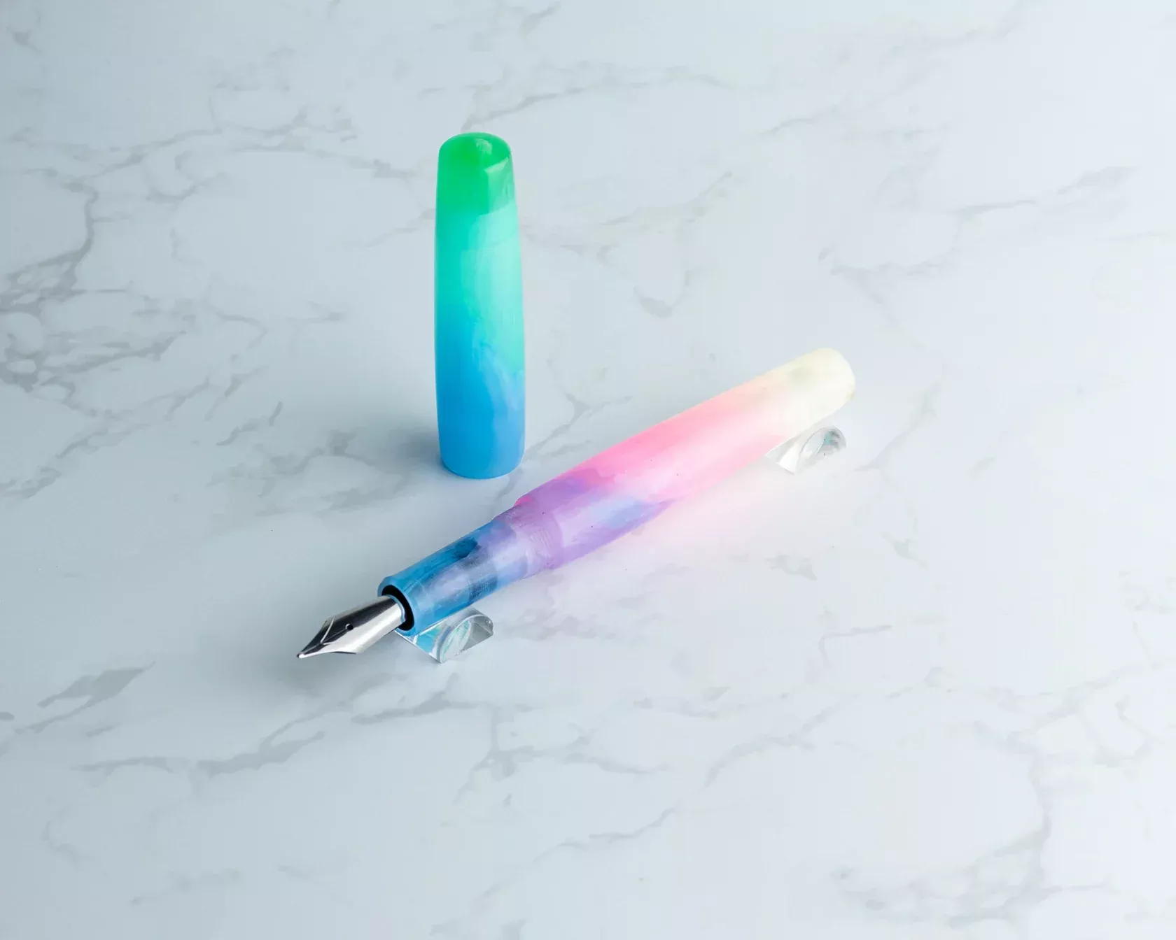 Rhys’ Pieces Custom Fountain Pen – “TiAno Fade”