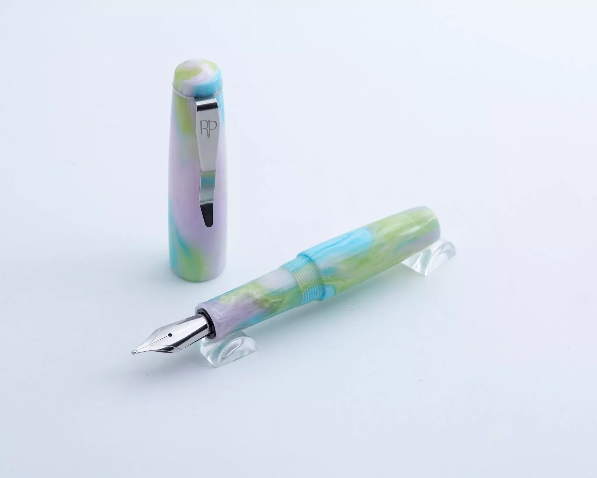 Rhys' Pieces Lil' Piece Custom Fountain Pen - "Candy Floss"