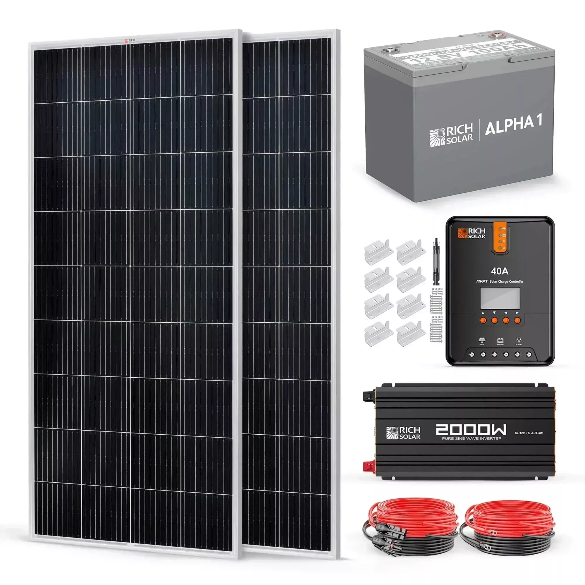 Rich Solar – 400 Watt Complete Solar Kit