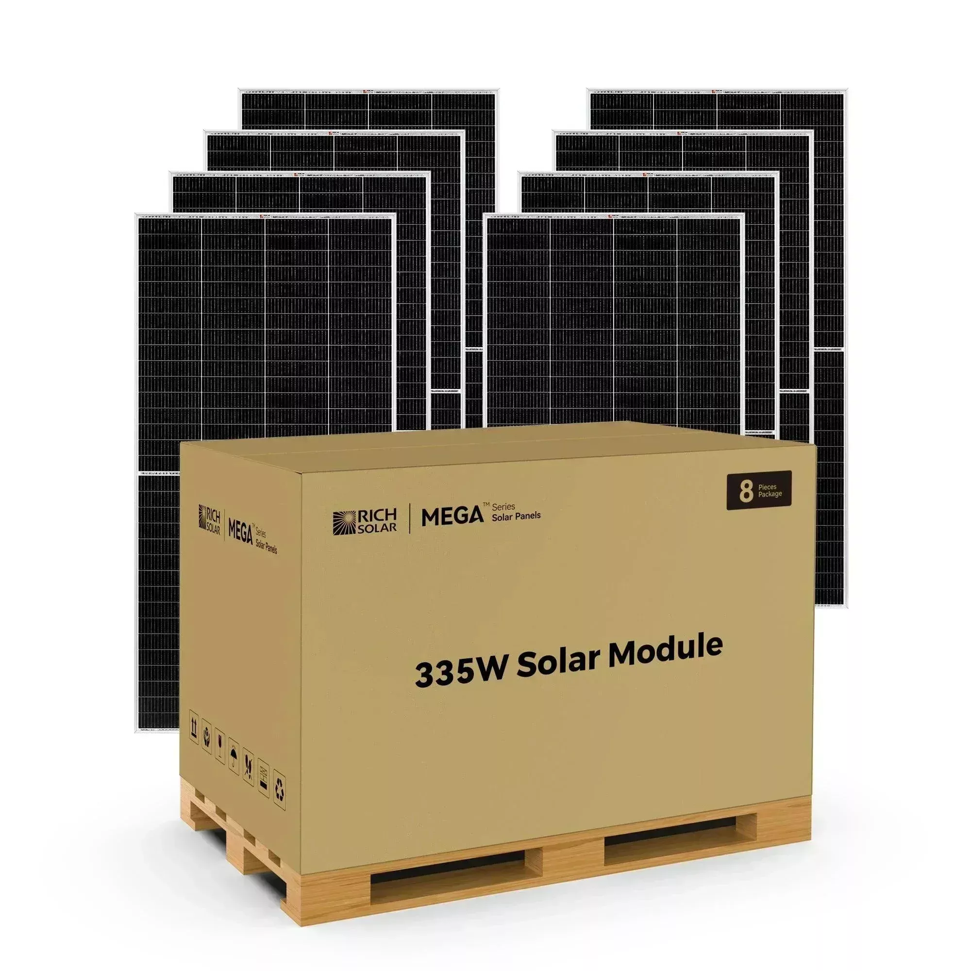 Rich Solar MEGA 335 Watt Solar Panel | Premium Grid-tie or Off-grid Solar Panel for Residential, Commercial, Agriculture