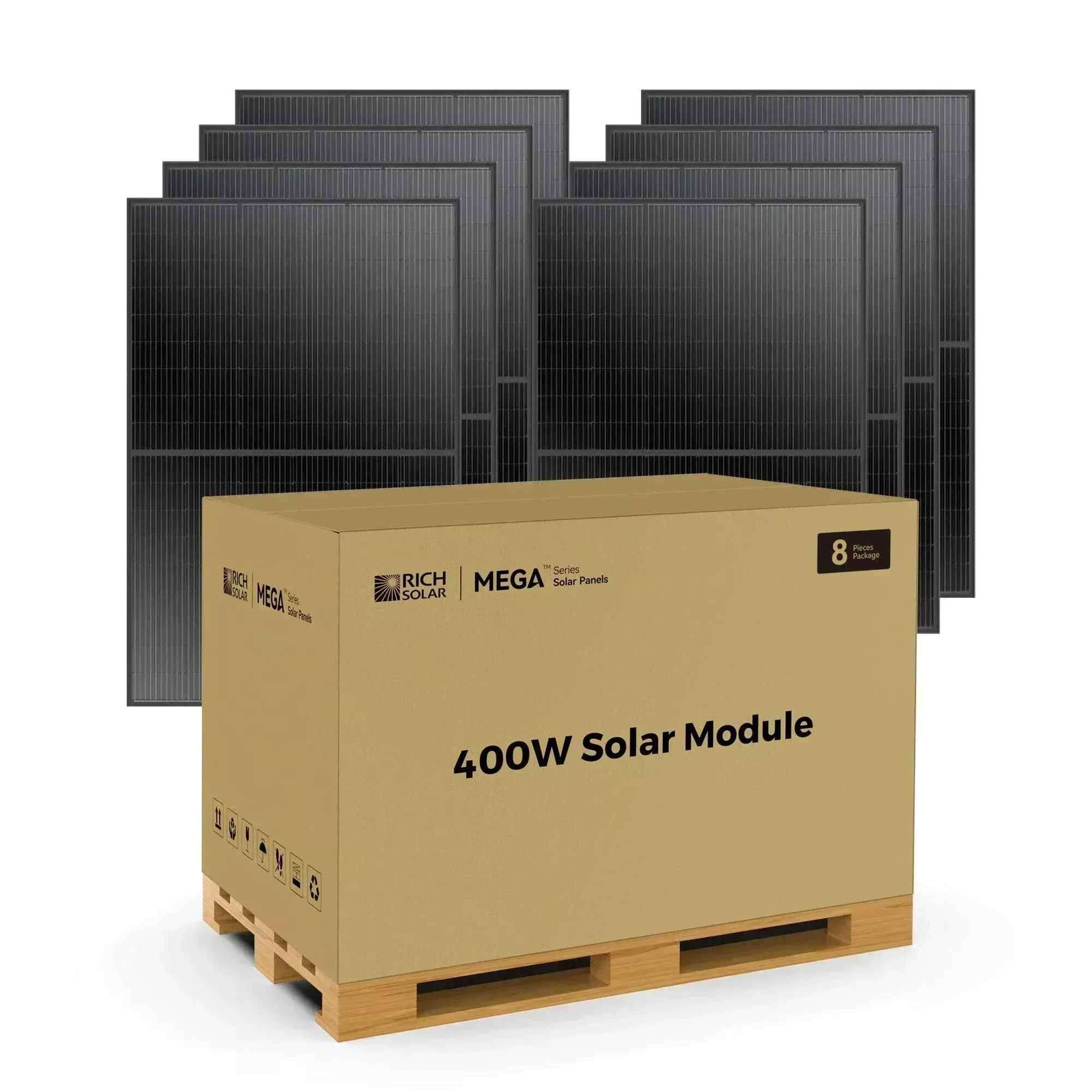 Rich Solar MEGA 400 Watt Solar Panel | Premium Grid-tie or Off-grid Solar Panel for Residential, Commercial, Agriculture