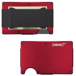 The Ridge Wallet - Both Strap & Clip - Ridge Red