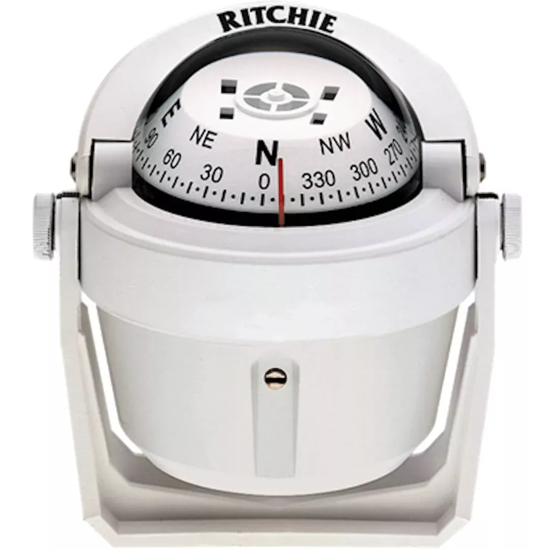 Ritchie Explorer White Bracket Mount Compass• B-51W