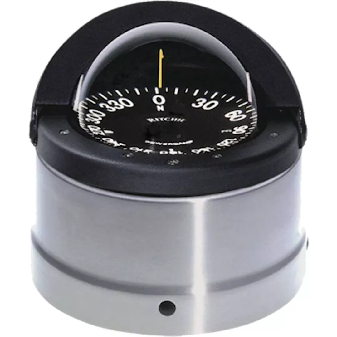 Ritchie Navigator Black/Polished Stainless Steel Binnacle Mount Compass• DNP-200