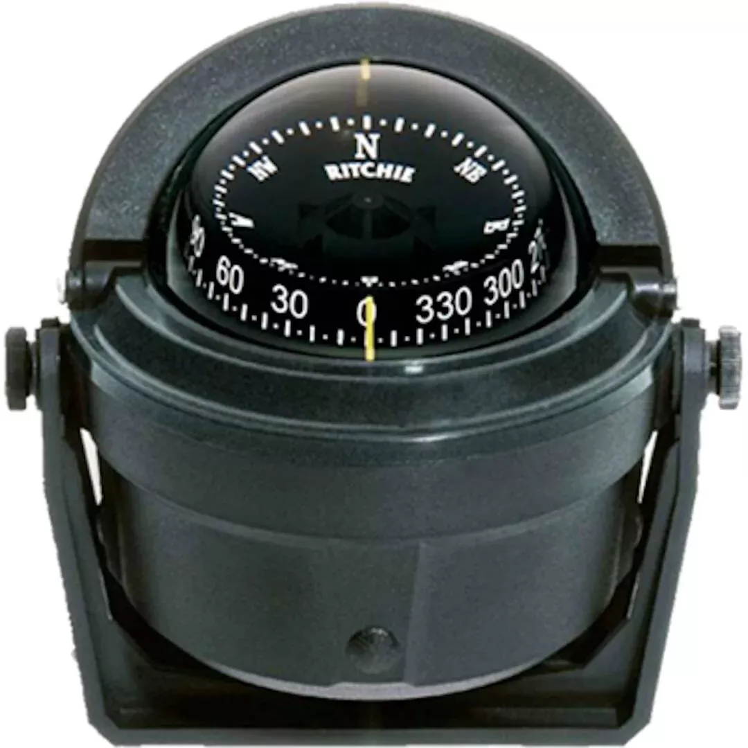 Ritchie Voyager Black Bracket Mount Compass• B-81