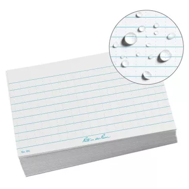 Rite in the Rain All-Weather Index Cards (3" x 5"), 100 Pack