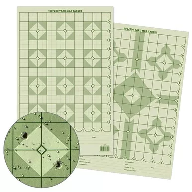 Rite in the Rain TGMOALR-D Precision Distance Diamond MOA Shooting Target, (25) 11" x 17" Sheets