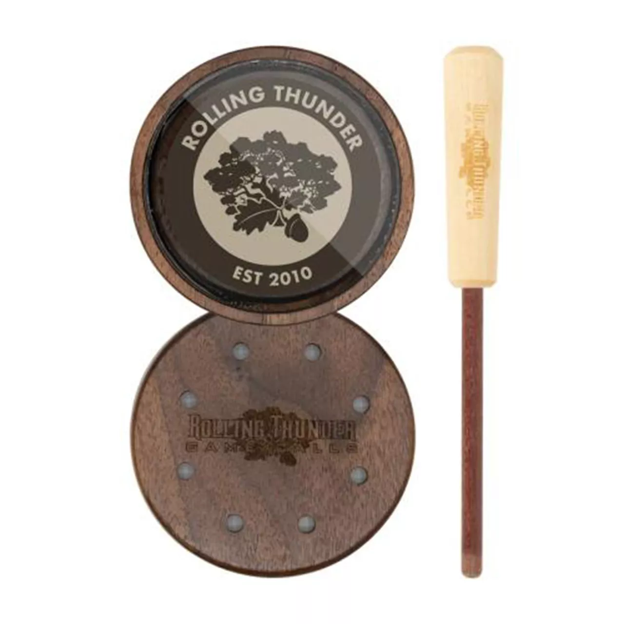 Rolling Thunder Game Calls CORE Glass Pot With Two Piece Striker #TCP-C-GLASS