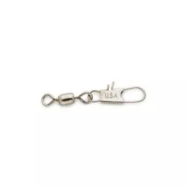 Rosco Interlock Snap Swivels - Nickel Finish - Size 5 - 50 LB. Test - 12 Pack