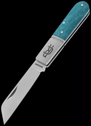 RoseCraft Beaver Creek Barlow Bora Bora Blue 2 Folding Knife