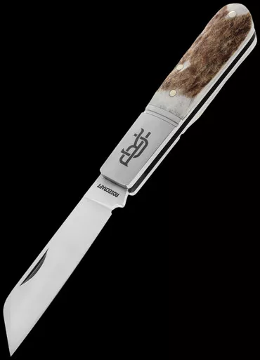 RoseCraft Beaver Creek Barlow Stag Folding Knife