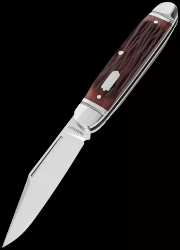 RoseCraft Birchfield Camp Jack Brown Jigged Bone Folding Knife