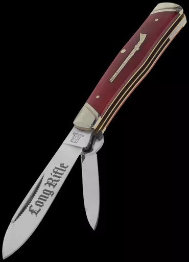 Rough Ryder Long Rifle Gunstock Folding Knife