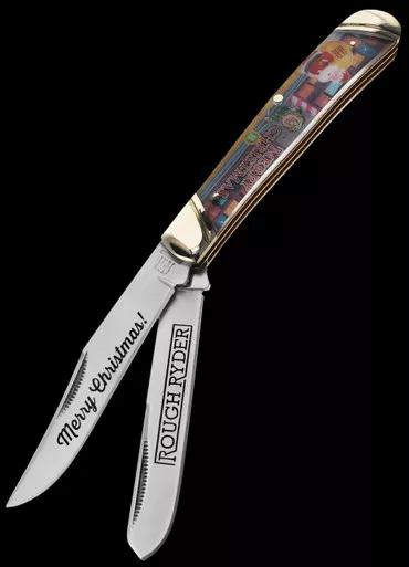 Rough Ryder Merry Christmas Trapper 2024 Folding Knife