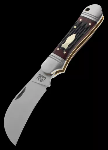 Rough Ryder Reserve Hawkbill Red Bone Folding Knife