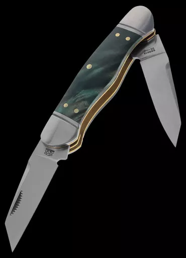 Rough Ryder Reserve Kayak Green Oak Folding Knife